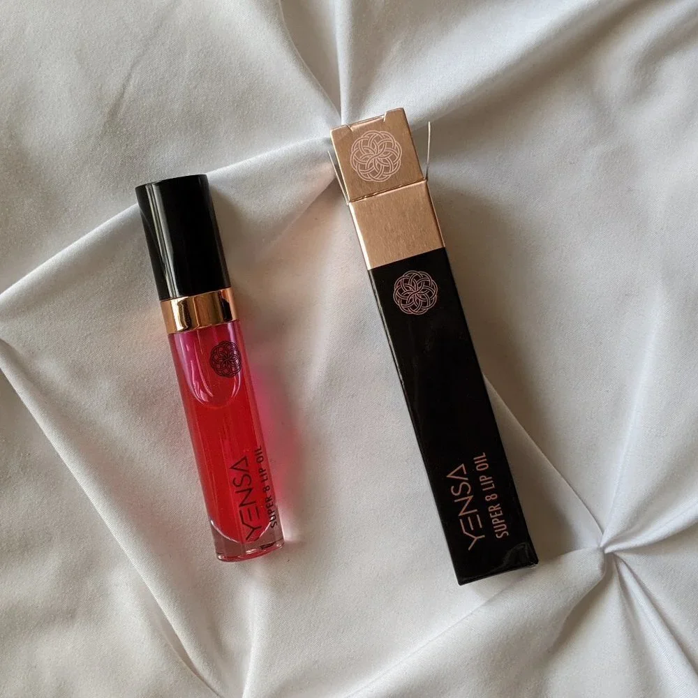 2/$29 YENSA Super 8 Lip Oil Sheer Pink Shine Gloss Full Size BNNU Super Foods